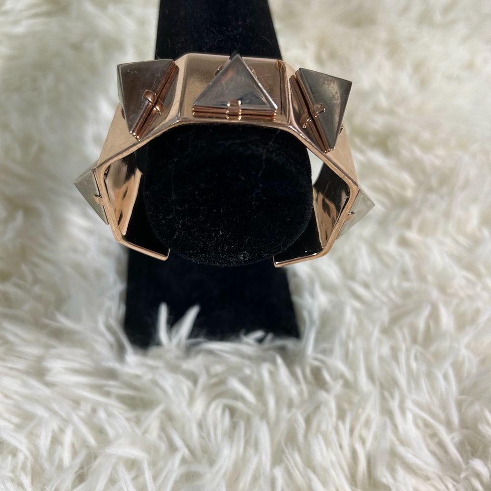 Coach Metallic Rose Bracelet with Pyramid Design - Picture 1 of 12